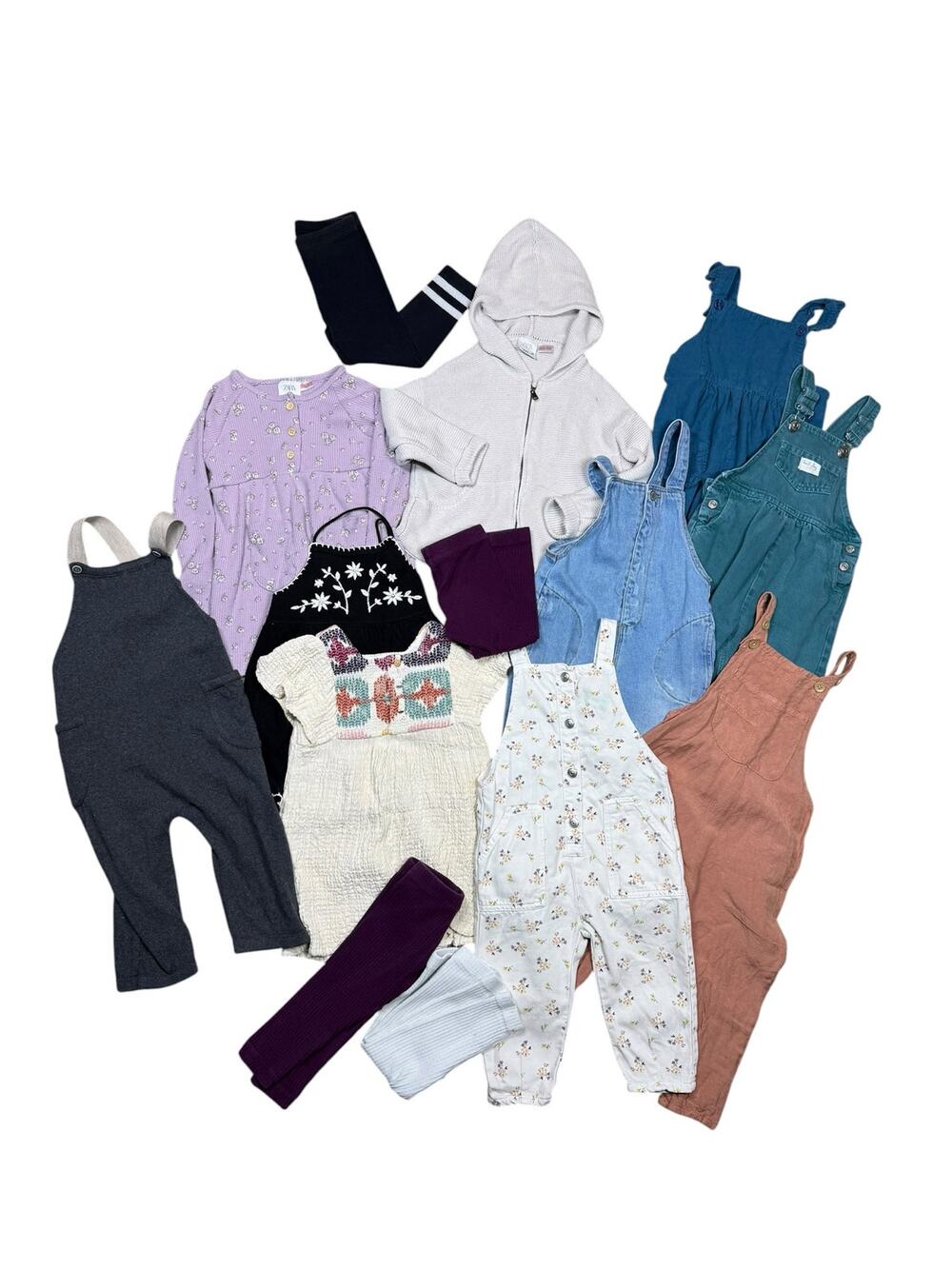 Girls 18-24 Months Fall Boho Bundle 14 piece Zara Tea Collection Ruffle Butts